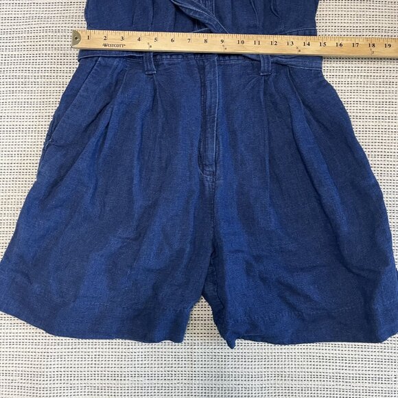 Banana Republic 6 Linen Cotton Blend Button Front Camp Romper - Picture 9 of 9